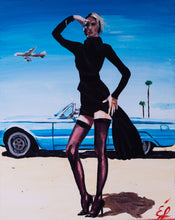 Kép betöltése a galériamegjelenítőbe: Nő autóval  - Online festési csomag
