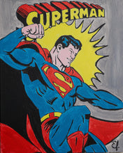 Kép betöltése a galériamegjelenítőbe: Superman Old Poster  - Online festési csomag
